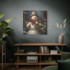 101419-89.jpg Snowman with Flowers Standard Canvas