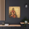 101419-98.jpg Vintage Christmas Cello Music Standard Canvas