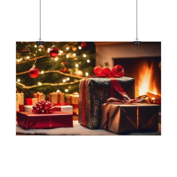 101825-1.jpg Christmas Gifts Fireplace Poster