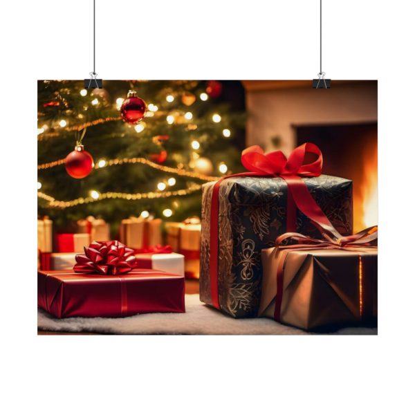 101830-1.jpg Christmas Gifts Fireplace Poster