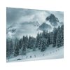 101830-17.jpg Car in Mountain Landscape With Snowy Trees Poster