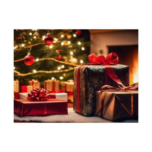 101830.jpg Christmas Gifts Fireplace Poster