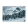 101834-15.jpg Car in Mountain Landscape With Snowy Trees Poster