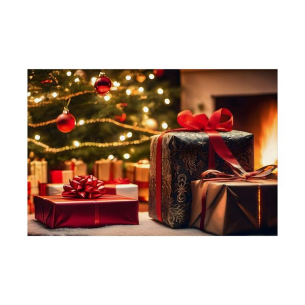 101834.jpg Christmas Gifts Fireplace Poster
