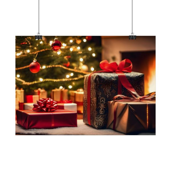 101838-1.jpg Christmas Gifts Fireplace Poster