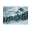 101838-15.jpg Car in Mountain Landscape With Snowy Trees Poster
