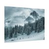 101841-17.jpg Car in Mountain Landscape With Snowy Trees Poster