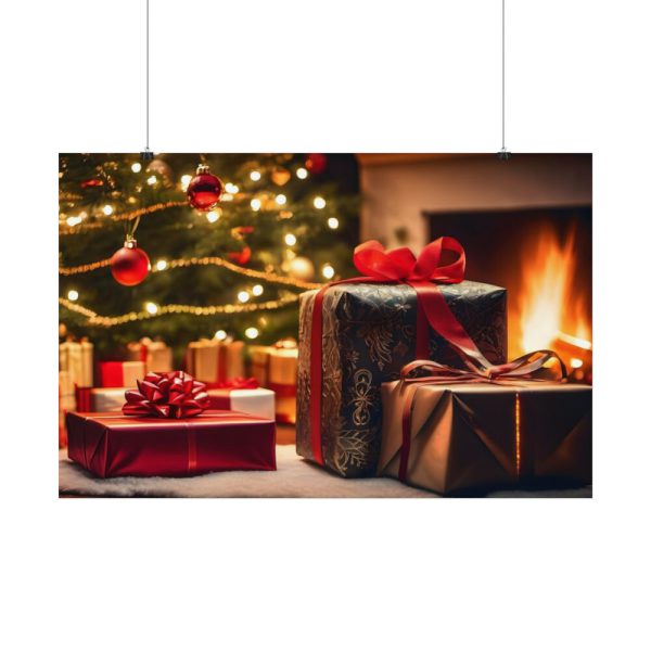 101845-1.jpg Christmas Gifts Fireplace Poster
