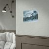 101853-19.jpg Car in Mountain Landscape With Snowy Trees Poster