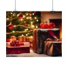 101854-1.jpg Christmas Gifts Fireplace Poster