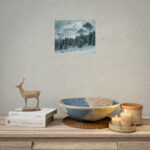 Car in Mountain Landscape With Snowy Trees Poster - Image 189