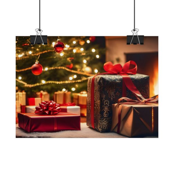 101857-11.jpg Christmas Gifts Fireplace Poster