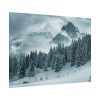 101857-42.jpg Car in Mountain Landscape With Snowy Trees Poster
