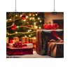 101859-1.jpg Christmas Gifts Fireplace Poster