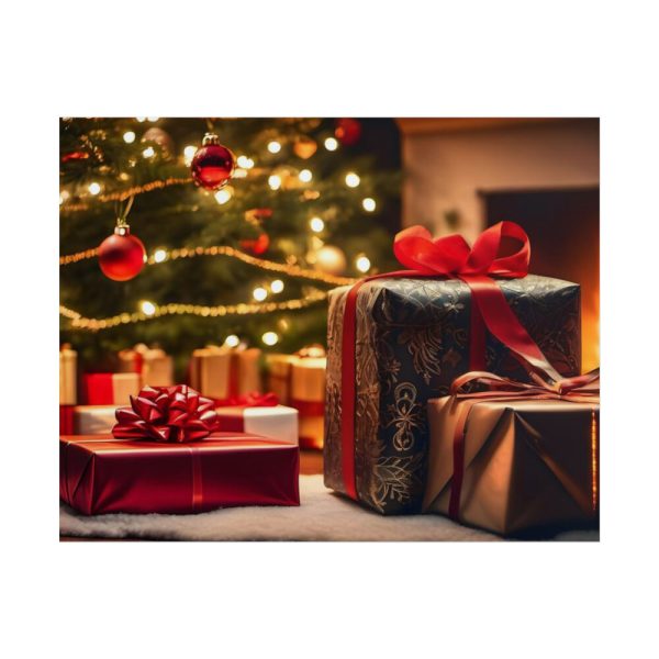 101861.jpg Christmas Gifts Fireplace Poster