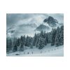 101862-15.jpg Car in Mountain Landscape With Snowy Trees Poster
