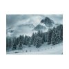 101863-15.jpg Car in Mountain Landscape With Snowy Trees Poster