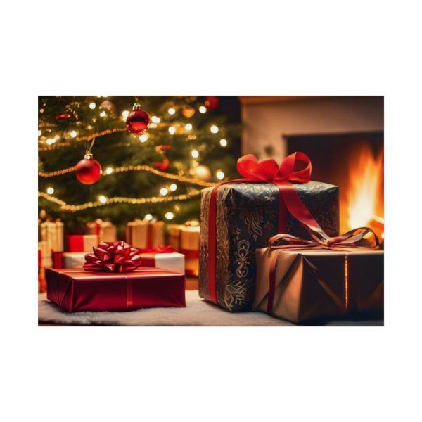 101865.jpg Christmas Gifts Fireplace Poster
