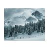 101866-15.jpg Car in Mountain Landscape With Snowy Trees Poster