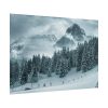 101867-17.jpg Car in Mountain Landscape With Snowy Trees Poster