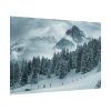 101868-17.jpg Car in Mountain Landscape With Snowy Trees Poster