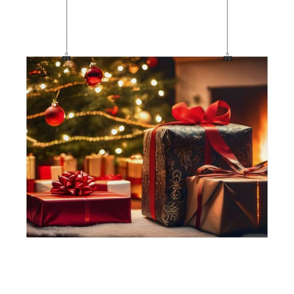 101869-1.jpg Christmas Gifts Fireplace Poster