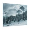 101869-17.jpg Car in Mountain Landscape With Snowy Trees Poster