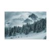 101870-15.jpg Car in Mountain Landscape With Snowy Trees Poster