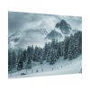101871-17.jpg Car in Mountain Landscape With Snowy Trees Poster