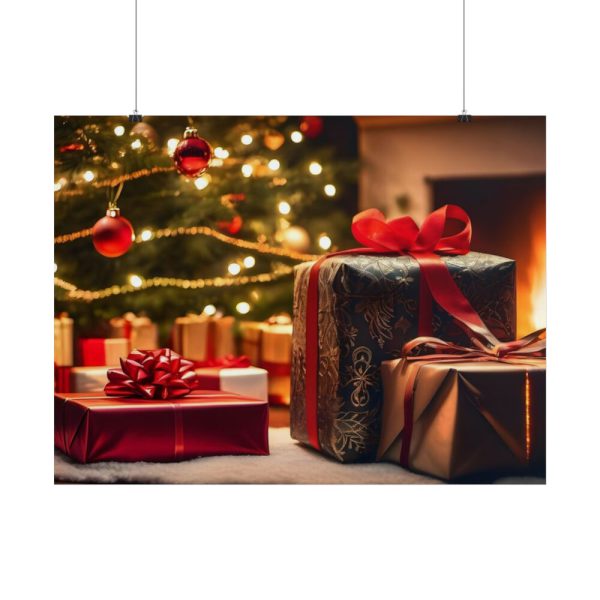 101872-1.jpg Christmas Gifts Fireplace Poster