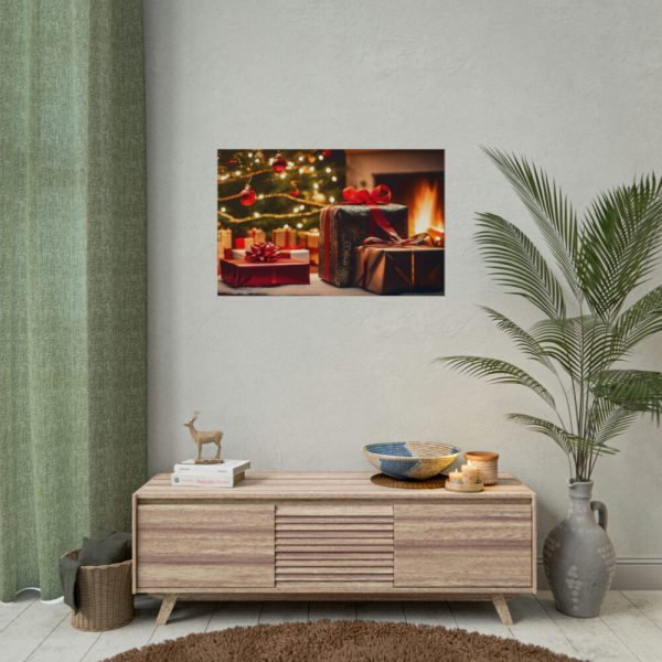 101873-3.jpg Christmas Gifts Fireplace Poster