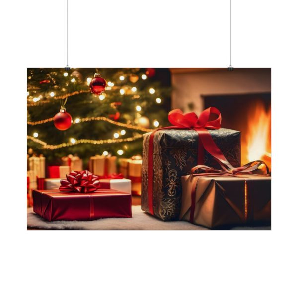 101874-1.jpg Christmas Gifts Fireplace Poster