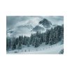 101874-15.jpg Car in Mountain Landscape With Snowy Trees Poster