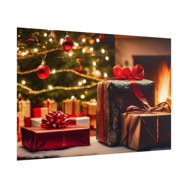 101874-2.jpg Christmas Gifts Fireplace Poster