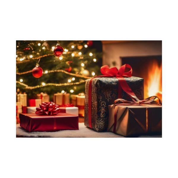 101874.jpg Christmas Gifts Fireplace Poster