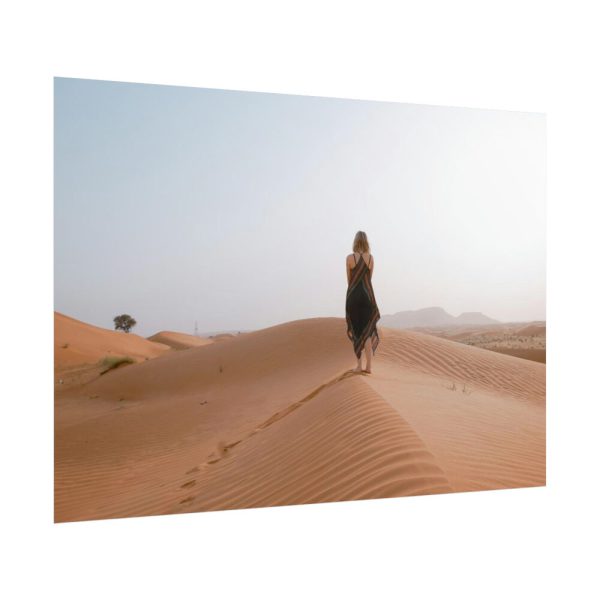 101875-147.jpg Woman Walking on Sandy Deserts Poster