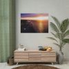 Sunset Over an Ocean Cliff Poster