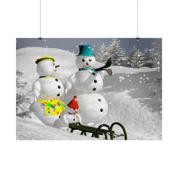 101875-161.jpg Snowman on Christmas Poster
