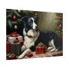101875-202.jpg Border Collie Vintage Christmas Poster