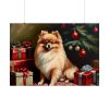 101875-206.jpg Pomeranian Vintage Christmas Poster