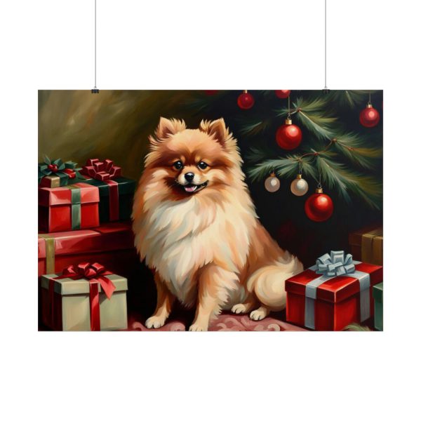101875-206.jpg Pomeranian Vintage Christmas Poster