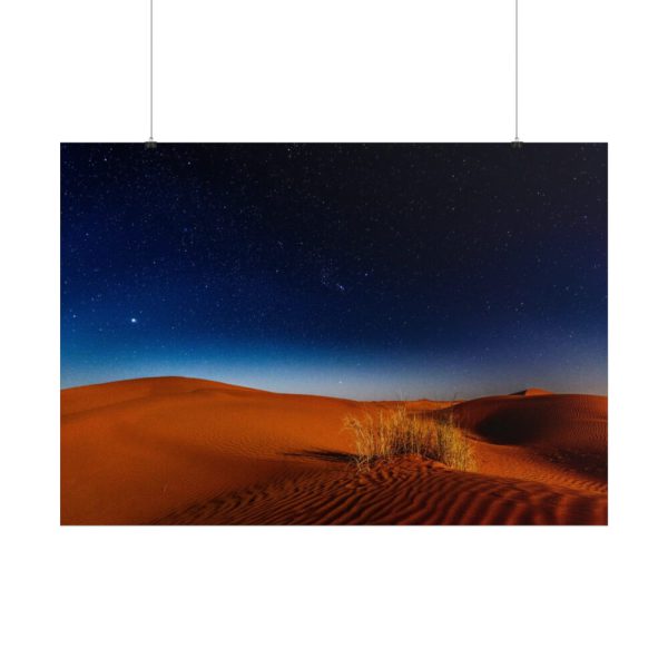 Desert During Nighttime Poster