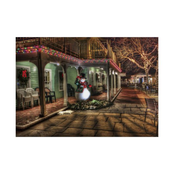 101875-210.jpg Winter Town Urban Christmas Decoration Poster