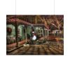 101875-211.jpg Winter Town Urban Christmas Decoration Poster