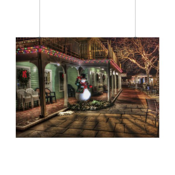 101875-211.jpg Winter Town Urban Christmas Decoration Poster