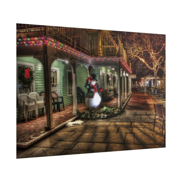 101875-212.jpg Winter Town Urban Christmas Decoration Poster