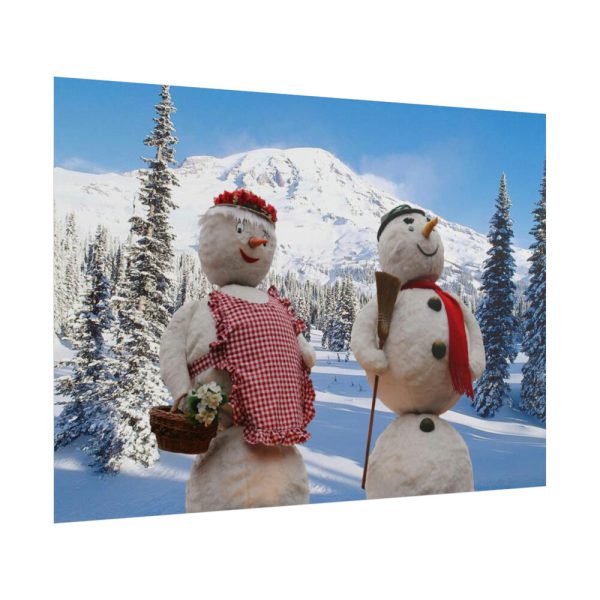 101875-222.jpg Snowmen in Winter Poster