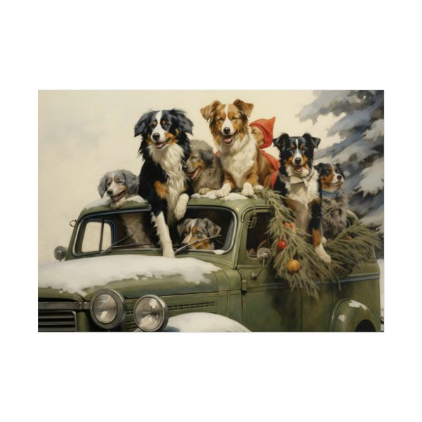 101875-235.jpg Dogs At Christmas Poster