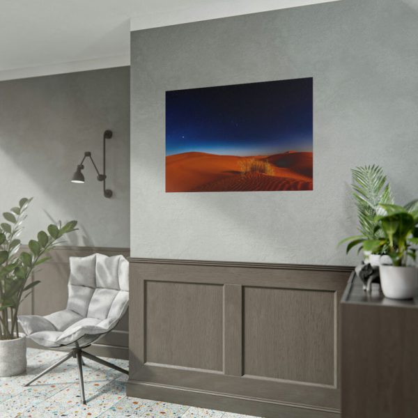 Desert During Nighttime Poster