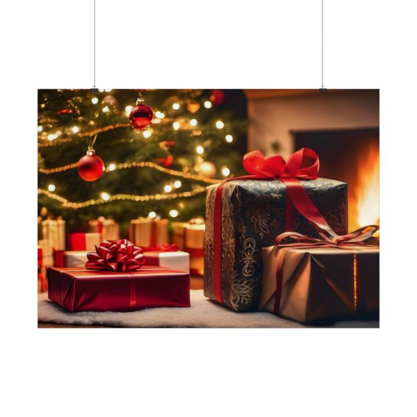 101875-256.jpg Christmas Gifts Fireplace Poster